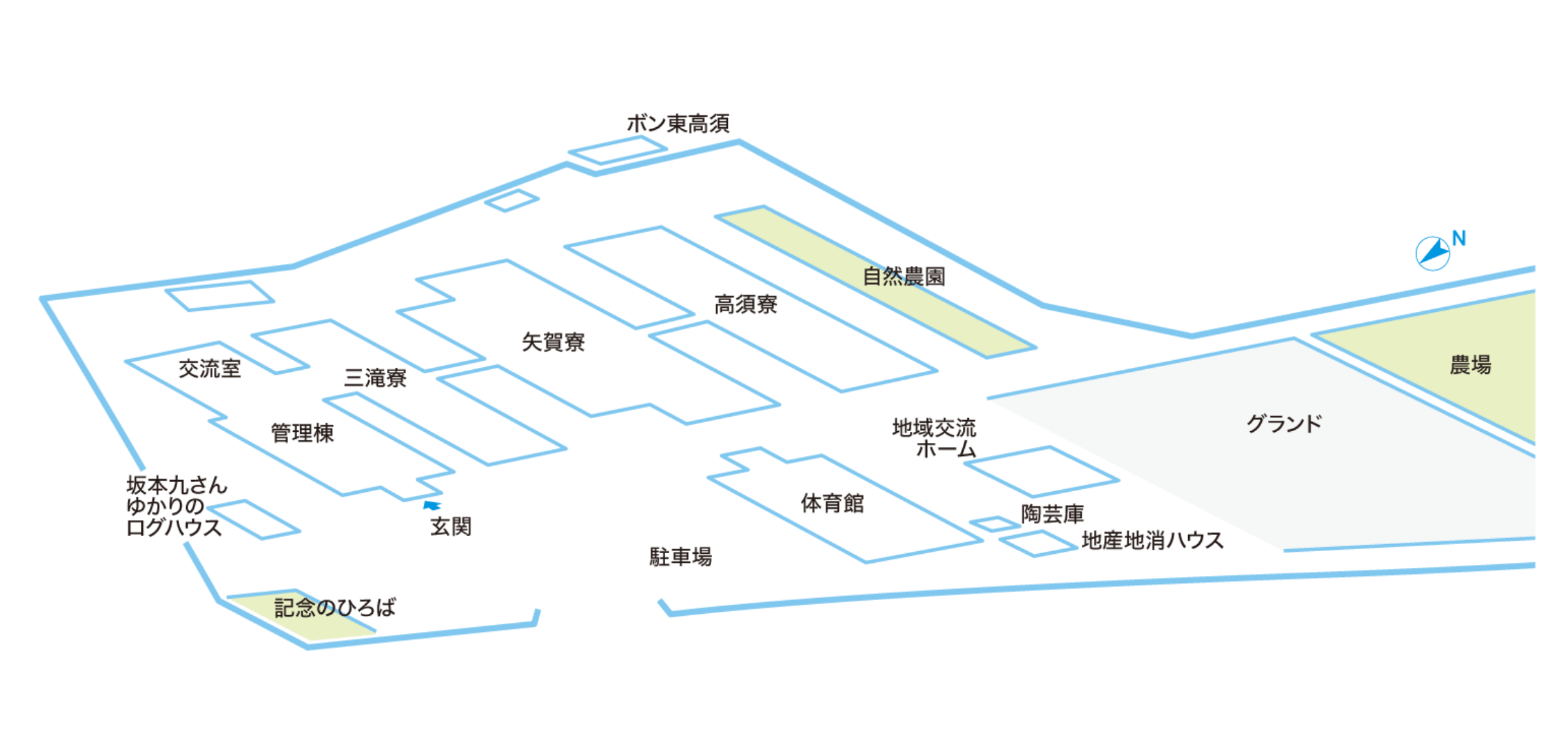 画像:「六方学園」フロアガイド