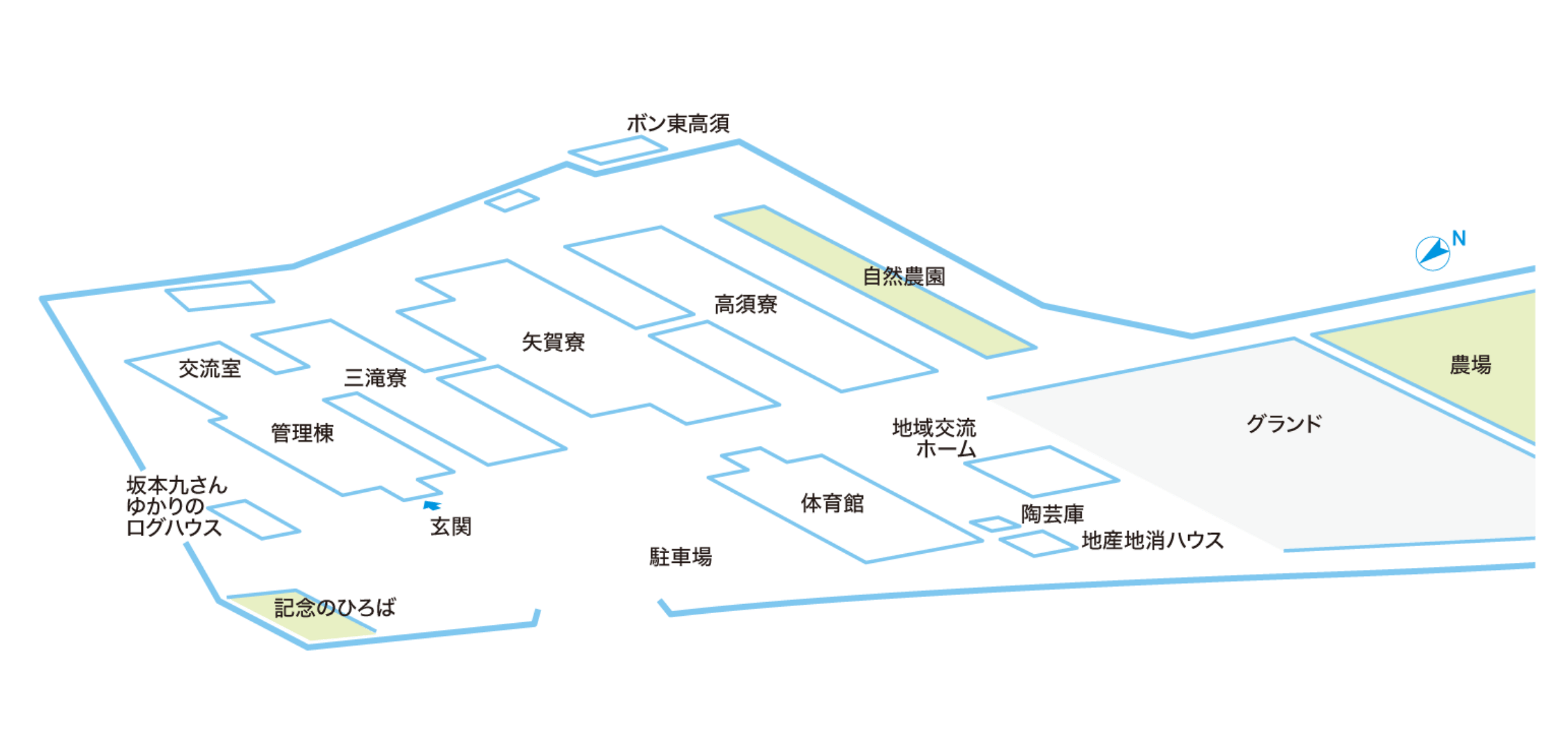 画像：「六方学園」フロアガイド